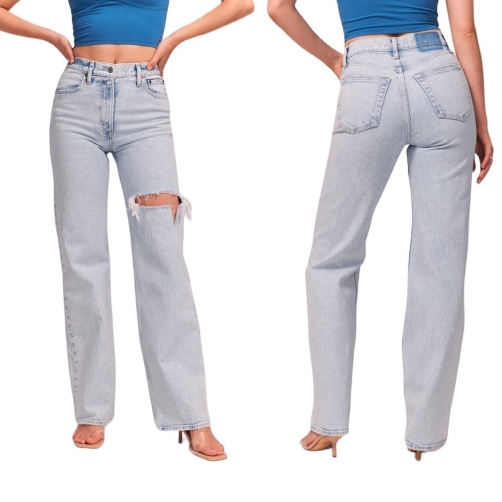Abercrombie & Fitch | The 90’s Straight Ultra High Rise Jeans Sz 35